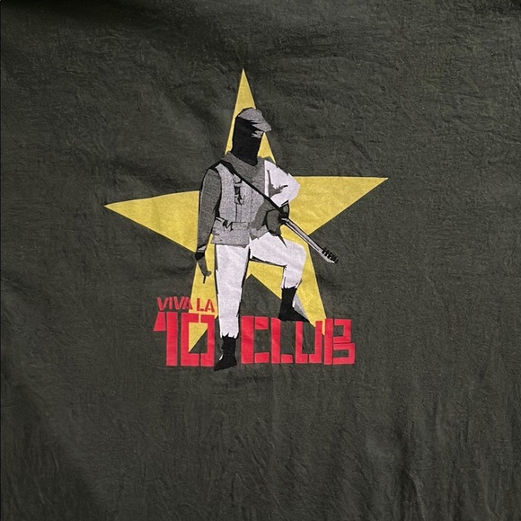 Pearl Jam Viva La Ten Club Freedom Fighter soldier 2001 Riot Act Tour tee / XL